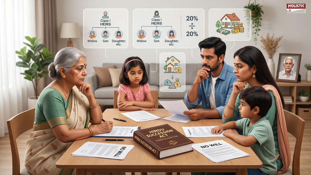 What happens if a person dies without a Will? How does Hindu Succession Act apply?