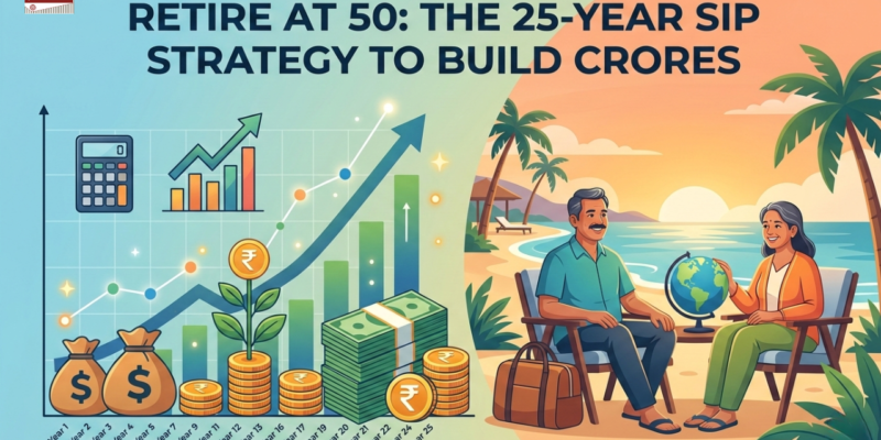 Retire at 50: The 25-Year SIP Strategy to Build Crores