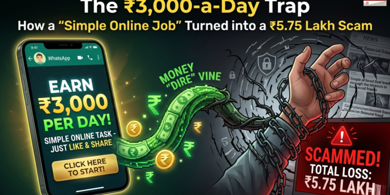 The ₹3,000-a-Day Trap: How a “Simple Online Job” Turned into a ₹5.75 Lakh Scam