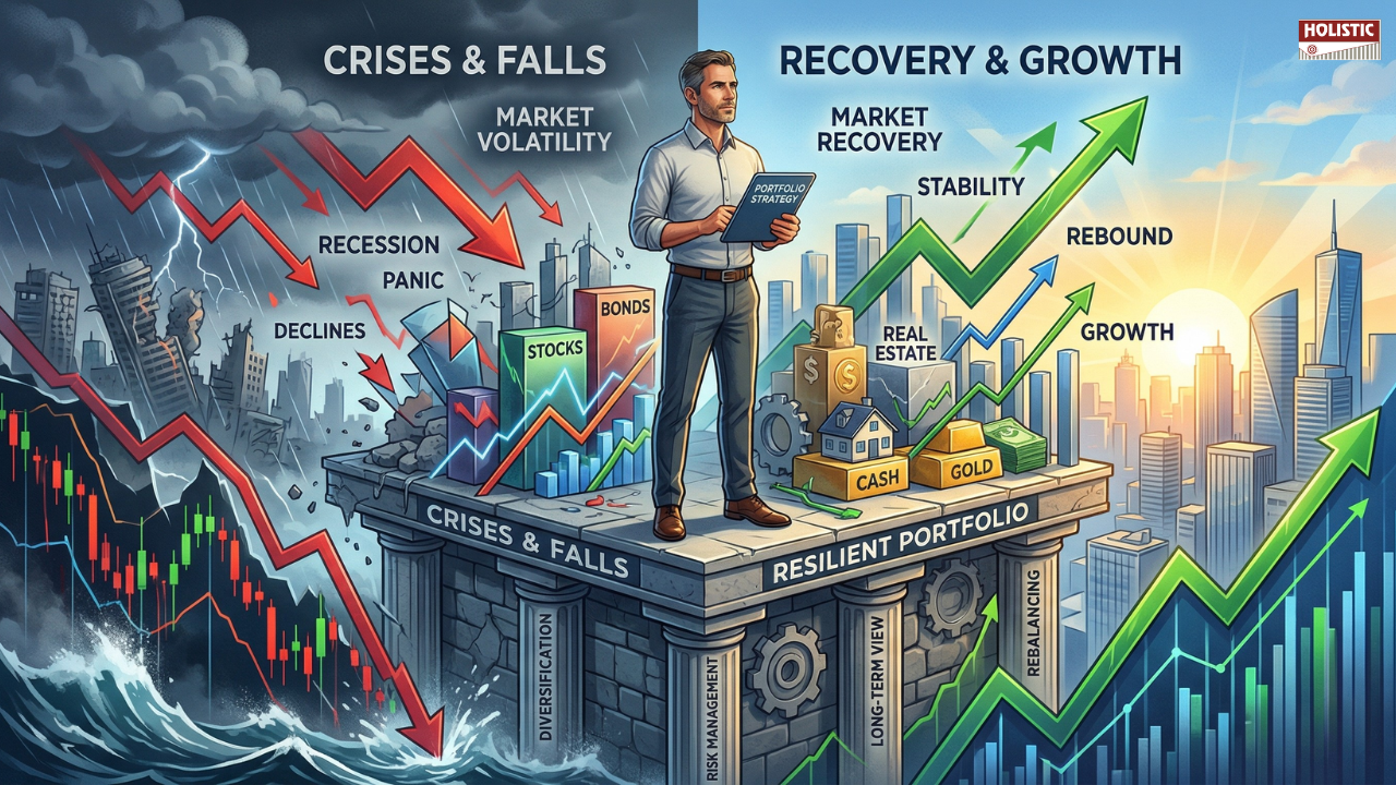Building a Portfolio That Survives Crises: Lessons from Market Falls and Recoveries