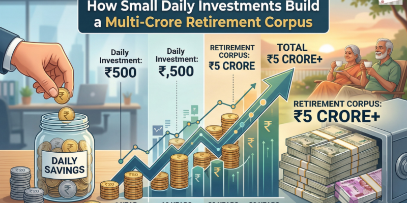How Small Daily Investments Can Build a Multi-Crore Retirement Corpus