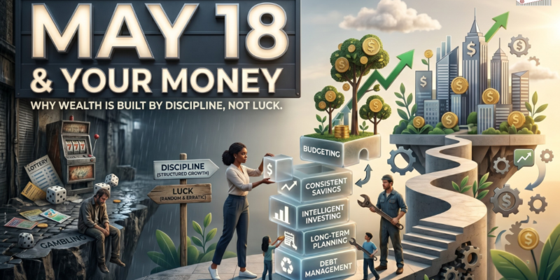 May 18 & Your Money: Why Wealth Is Built by Discipline, Not Luck