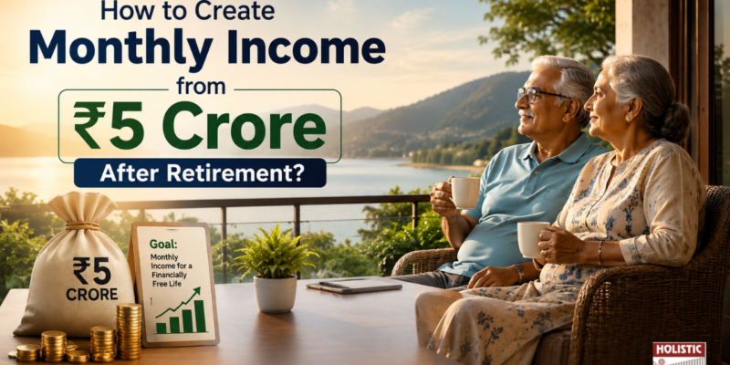 How to Create Monthly Income from ₹5 Crore After Retirement