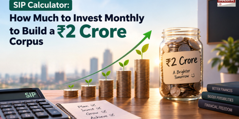 SIP Calculator How Much to Invest Monthly to Build a ₹2 Crore Corpus